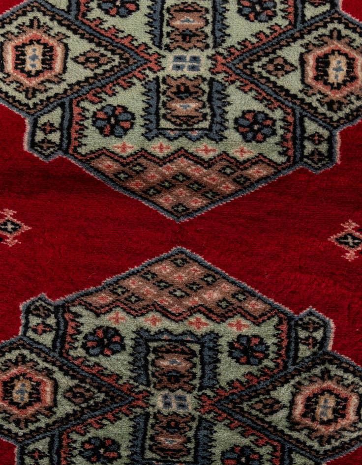 Detail image of 3' x 5' 5  Hand Knotted Bokhara Oriental Wool Rug