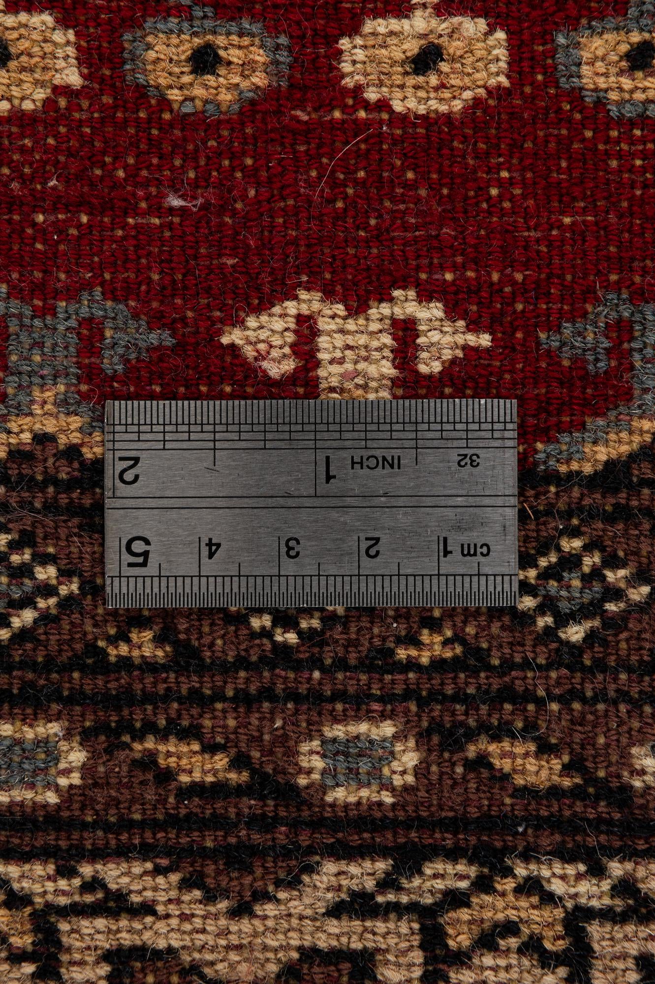 4' 1 x 6' 6 Hand Knotted Bokhara Wool Rug