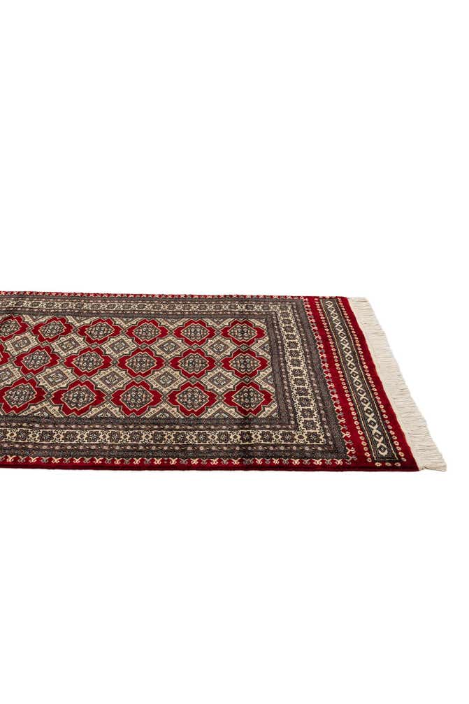 4' 1 x 6' 6 Hand Knotted Bokhara Wool Rug
