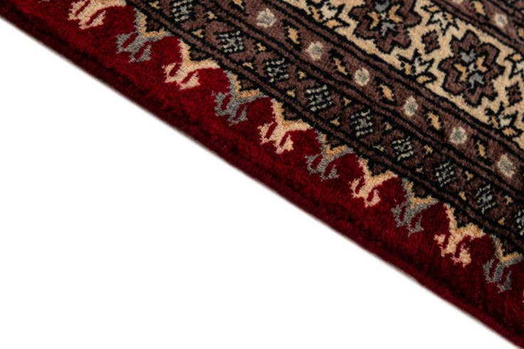 Detail image of 4' 1 x 6' 6 Hand Knotted Bokhara Wool Rug