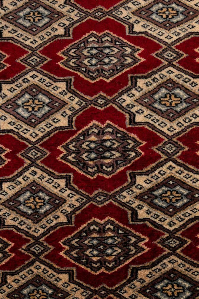 4' 1 x 6' 6 Hand Knotted Bokhara Wool Rug