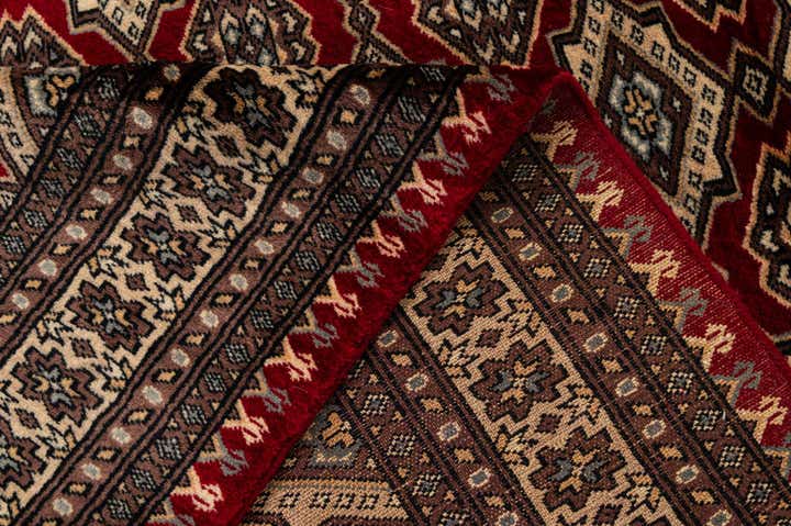 4' 1 x 6' 6 Hand Knotted Bokhara Wool Rug