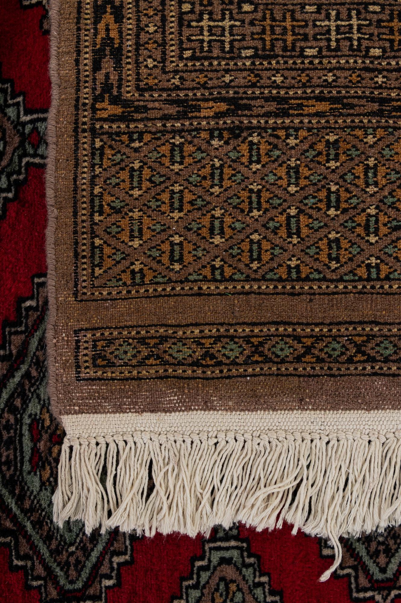 4' 3 x 6' Hand Knotted Bokhara Oriental Wool Rug