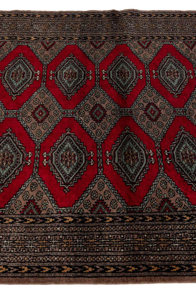 4' 3 x 6' Hand Knotted Bokhara Oriental Wool Rug