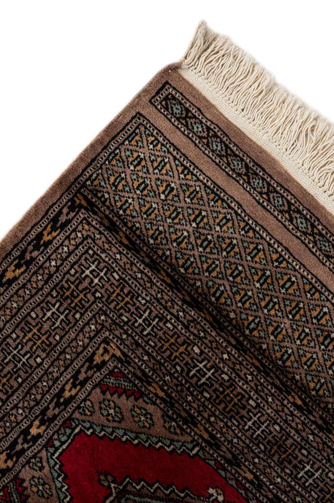 4' 3 x 6' Hand Knotted Bokhara Oriental Wool Rug