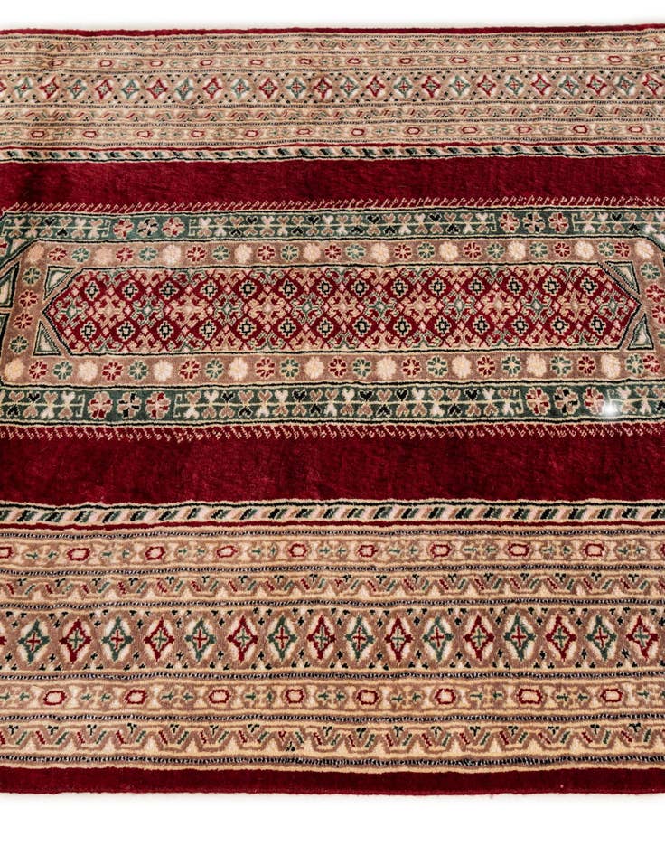 Detail image of 4' 4 x 6' 2  Hand Knotted Bokhara Rug