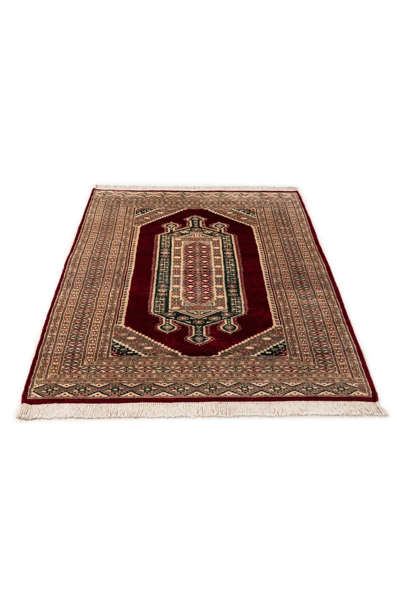 4' 2 x 6' 2 Hand Knotted Bokhara Oriental Rug