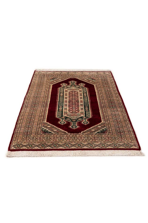 Detailansicht von 125cm x 190cm Handgeknüpft Bokhara Orientalisch Teppich