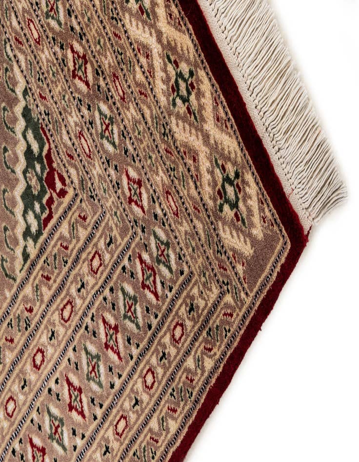 Detail image of 4' 2 x 6' 2  Hand Knotted Bokhara Oriental Rug