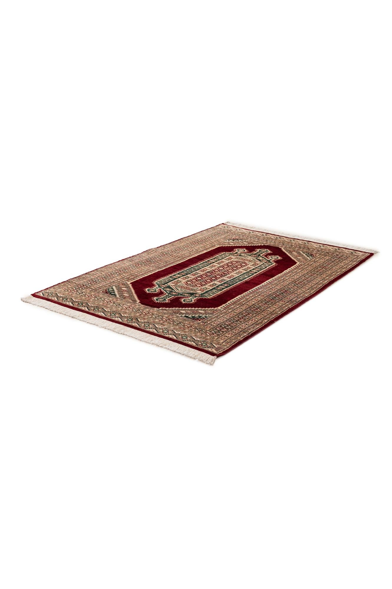4' 2 x 6' 2 Hand Knotted Bokhara Oriental Rug