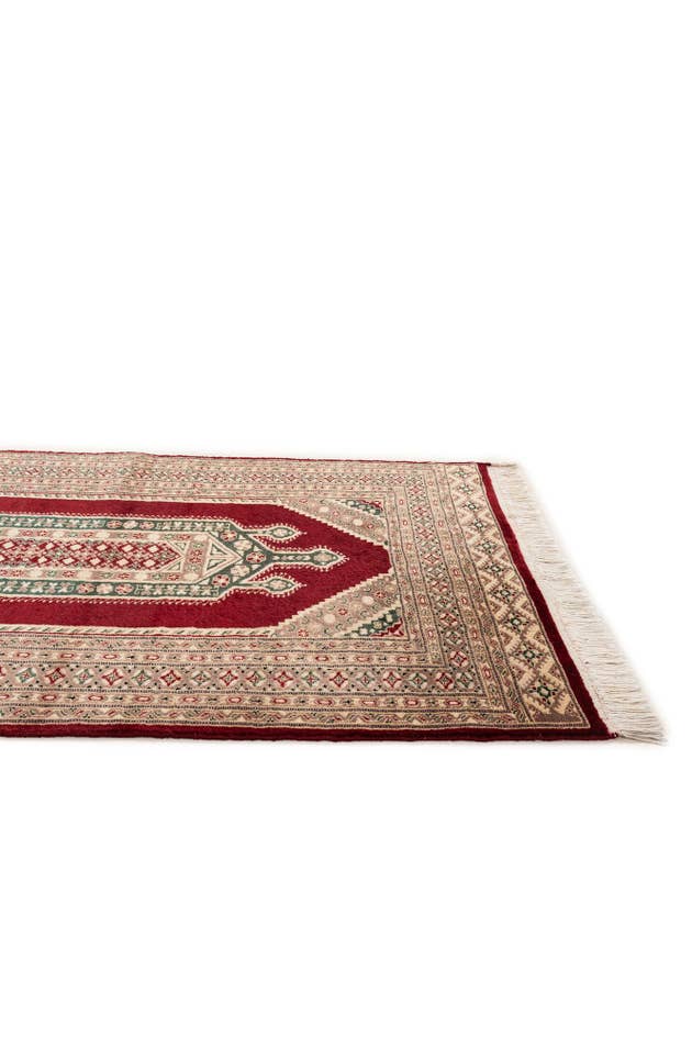 Detailansicht von 125cm x 190cm Handgeknüpft Bokhara Orientalisch Teppich