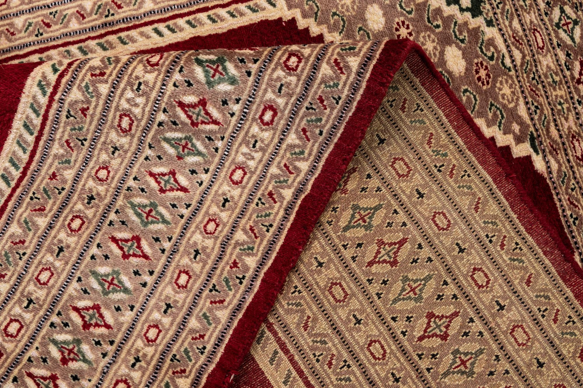 4' 2 x 6' 2 Hand Knotted Bokhara Oriental Rug