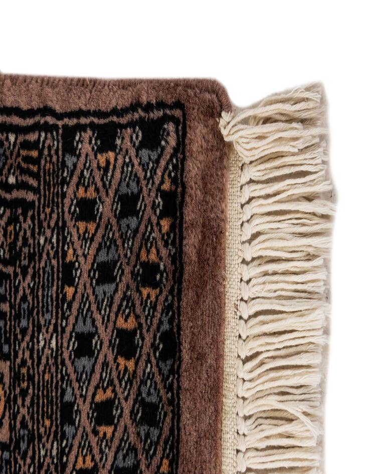 Detail image of 3' 2 x 5'  Hand Knotted Bokhara Oriental Wool Rug