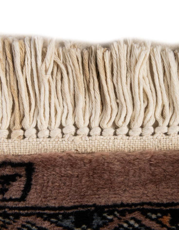 Detail image of 3' 2 x 5'  Hand Knotted Bokhara Oriental Wool Rug