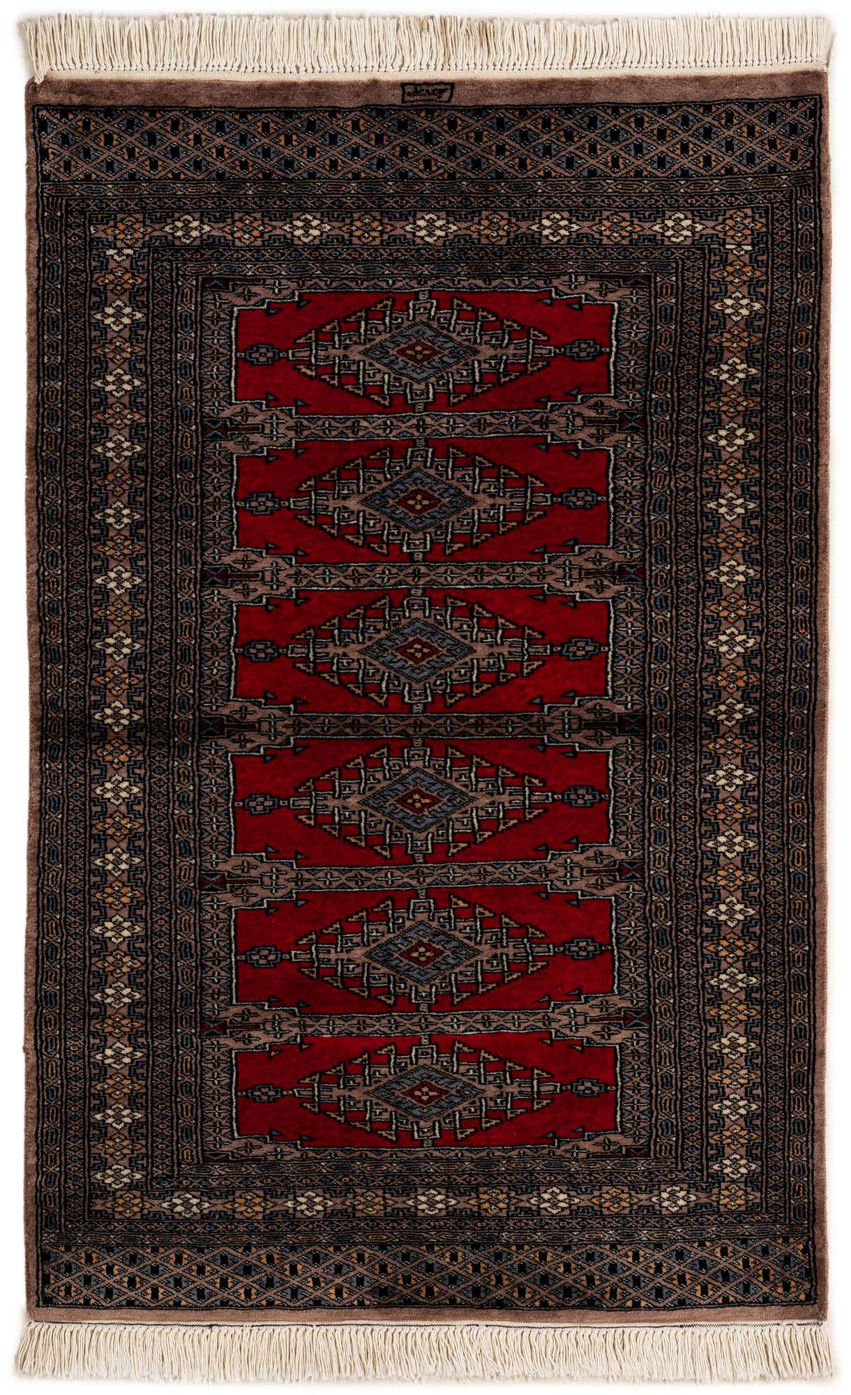 3' 2 x 5' Hand Knotted Bokhara Oriental Wool Rug