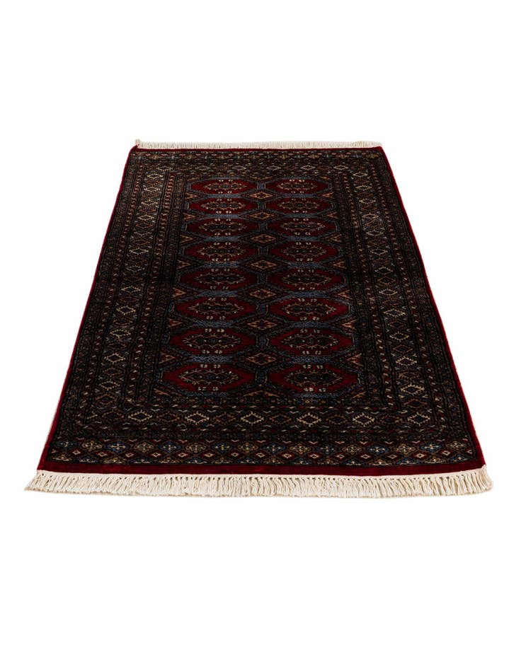 Detail image of 3' x 5' 1  Hand Knotted Bokhara Oriental Wool Rug