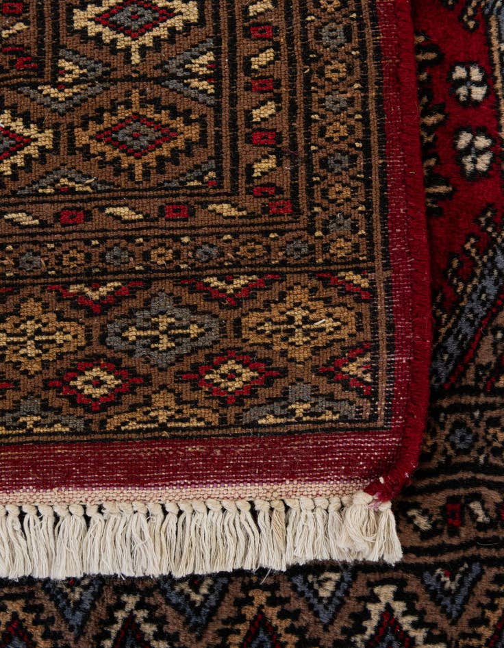 Detail image of 3' x 5' 1  Hand Knotted Bokhara Oriental Wool Rug