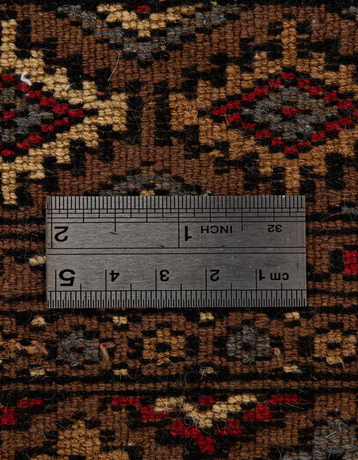 Detail image of 3' x 5' 1  Hand Knotted Bokhara Oriental Wool Rug