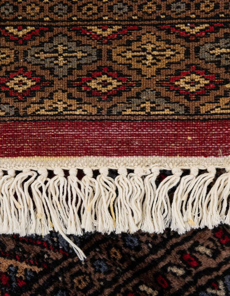 Detail image of 3' x 5' 1  Hand Knotted Bokhara Oriental Wool Rug