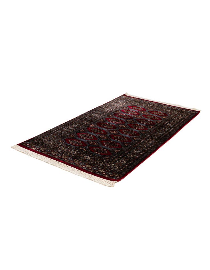 Detail image of 3' x 5' 1  Hand Knotted Bokhara Oriental Wool Rug