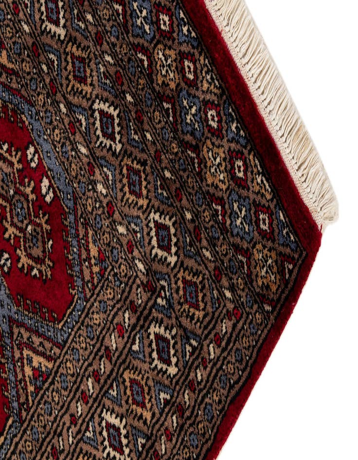 Detail image of 3' x 5' 1  Hand Knotted Bokhara Oriental Wool Rug