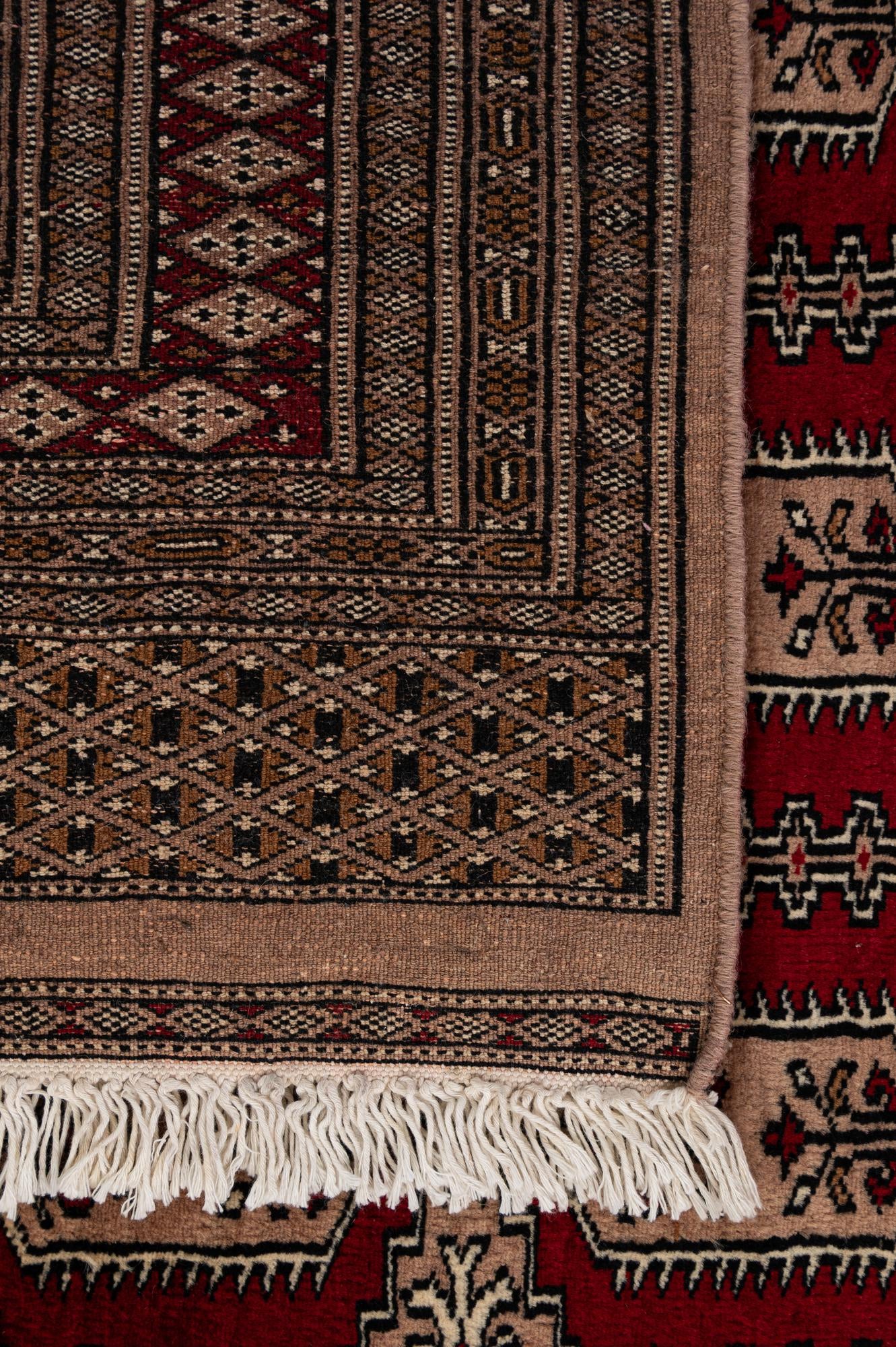 4' 2 x 5' 10 Hand Knotted Bokhara Wool Rug