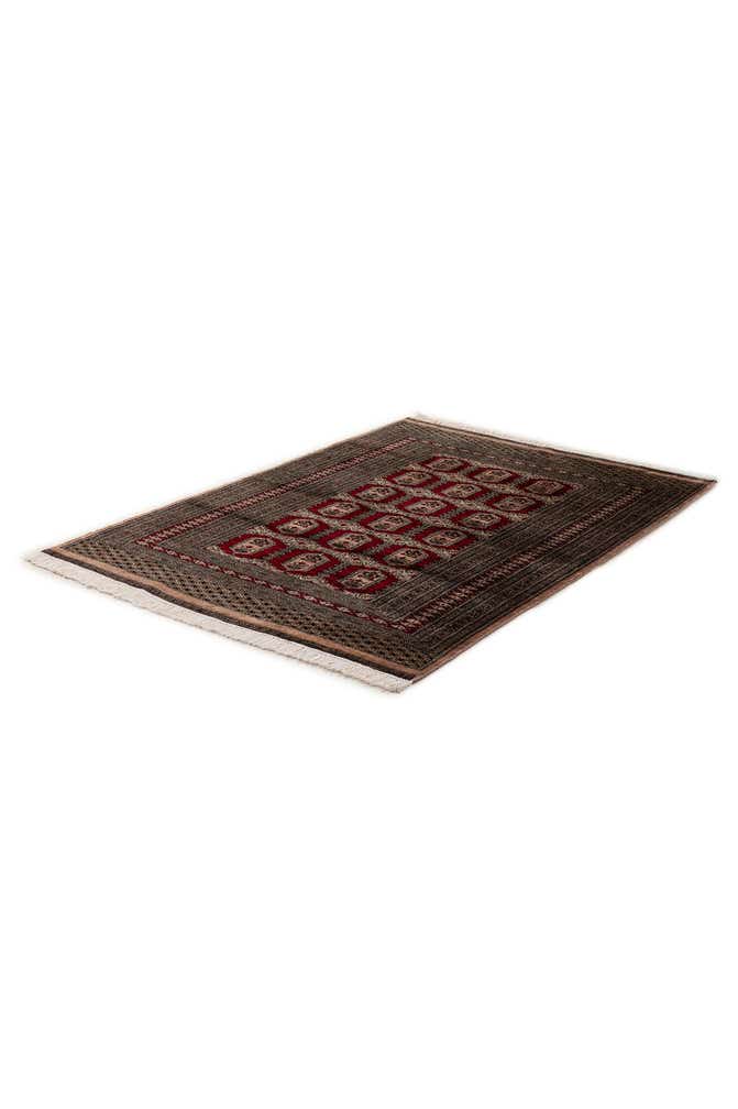 4' 2 x 5' 10 Hand Knotted Bokhara Wool Rug