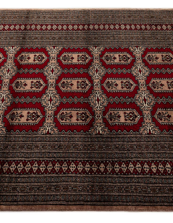 Detail image of 4' 2 x 5' 10  Hand Knotted Bokhara Wool Rug