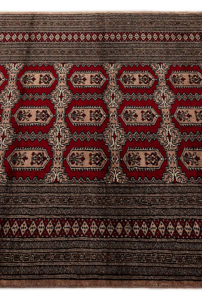4' 2 x 5' 10 Hand Knotted Bokhara Wool Rug