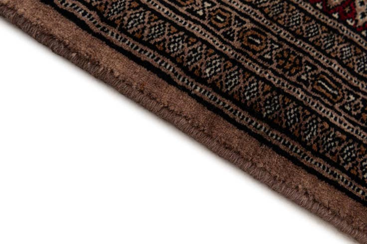 Detail image of 4' 2 x 5' 10 Hand Knotted Bokhara Wool Rug