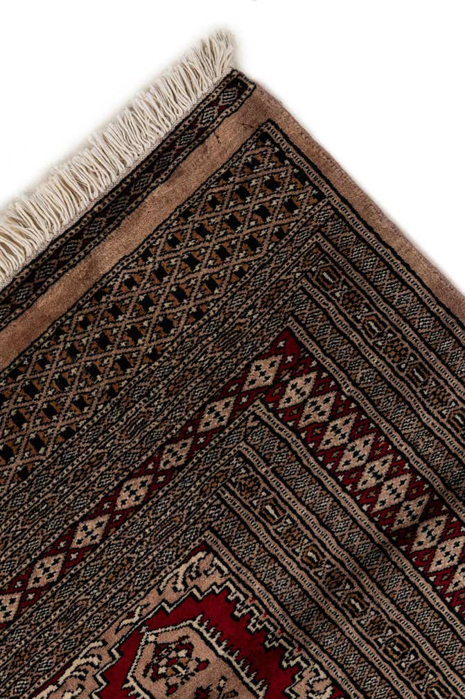 4' 2 x 5' 10 Hand Knotted Bokhara Wool Rug