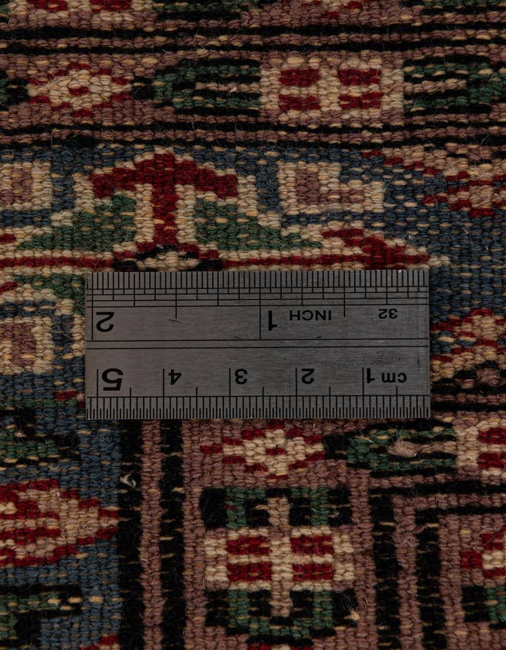 Detail image of 4' 2 x 5' 7  Hand Knotted Bokhara Oriental Wool Rug