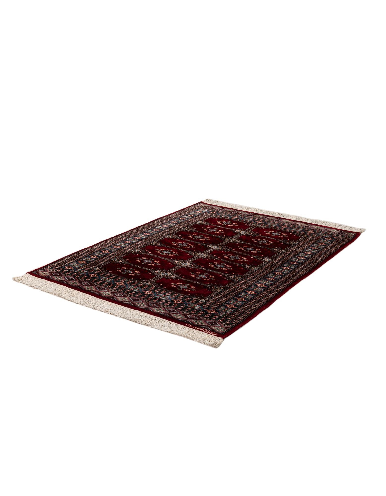 4' 2 x 5' 7 Hand Knotted Bokhara Oriental Wool Rug