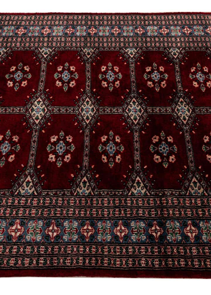 4' 2 x 5' 7 Hand Knotted Bokhara Oriental Wool Rug