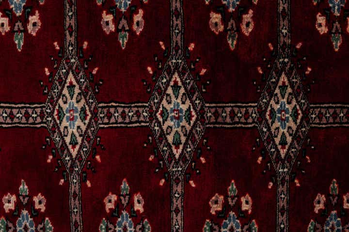 4' 2 x 5' 7 Hand Knotted Bokhara Oriental Wool Rug