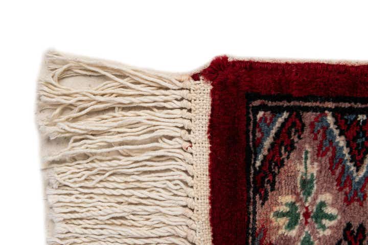 4' 2 x 5' 7 Hand Knotted Bokhara Oriental Wool Rug