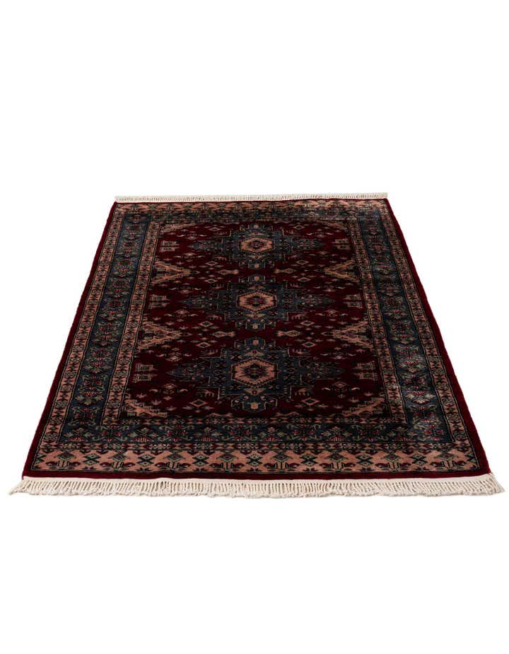 4' 2 x 6' Hand Knotted Bokhara Oriental Wool Rug