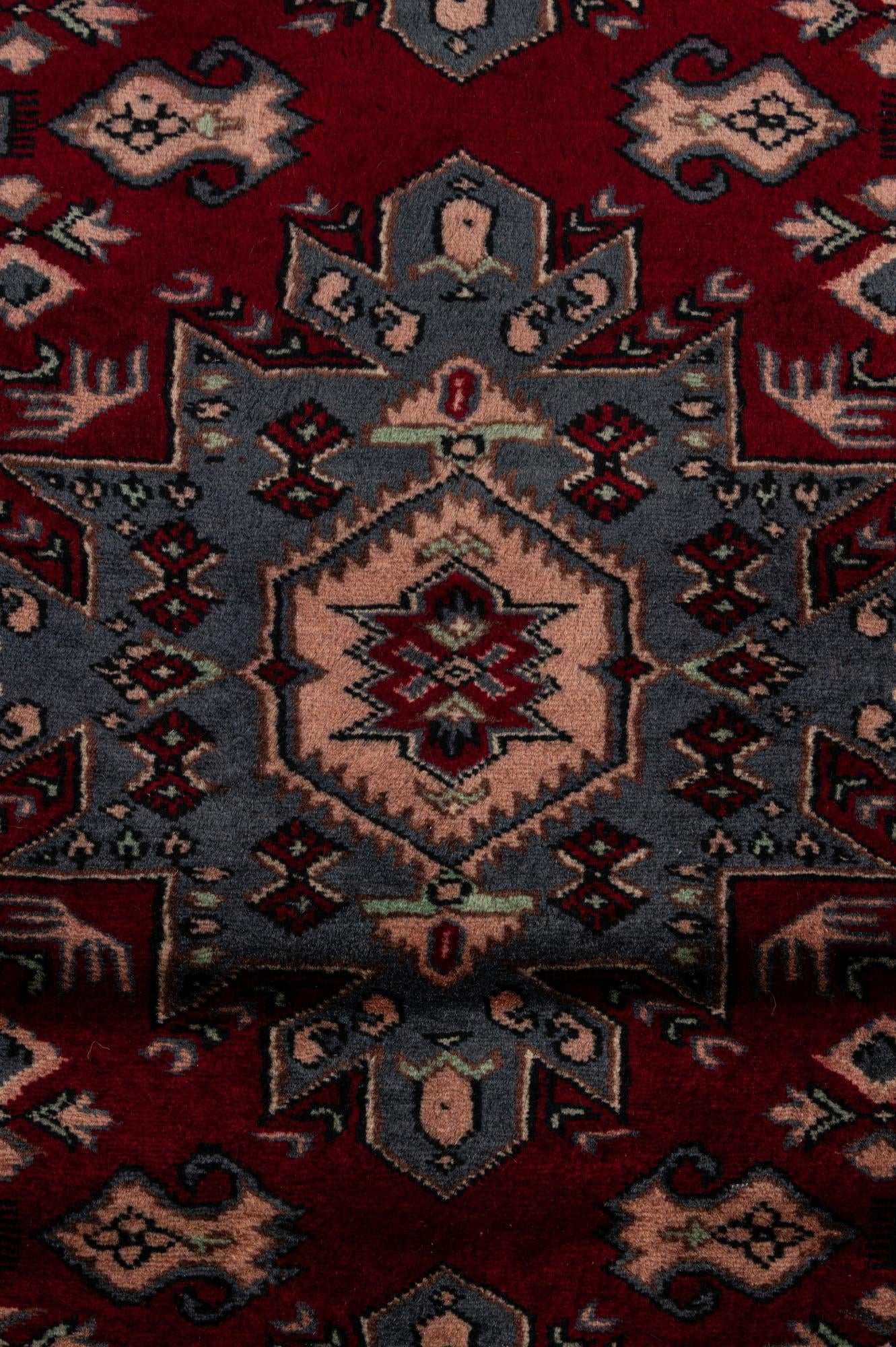 4' 2 x 6' Hand Knotted Bokhara Oriental Wool Rug