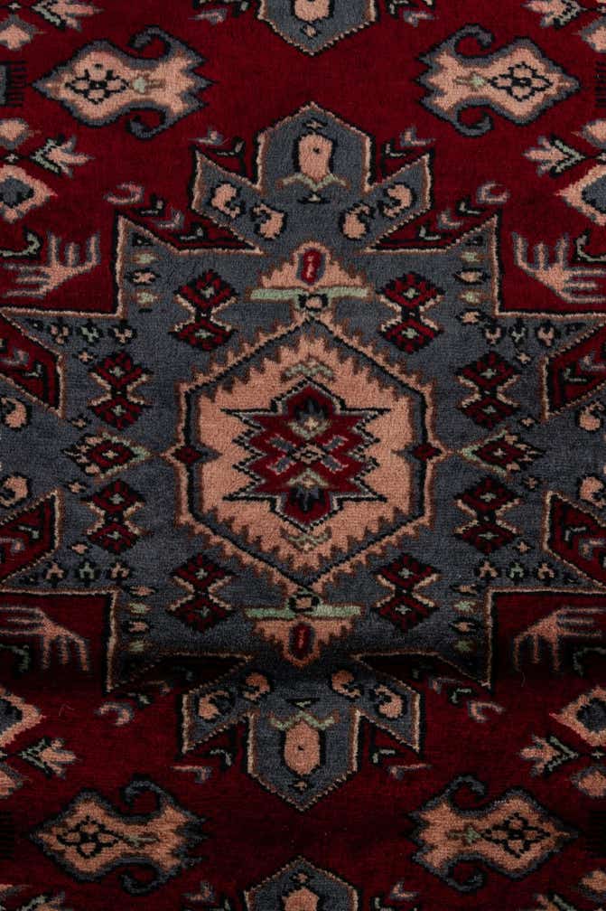 4' 2 x 6' Hand Knotted Bokhara Oriental Wool Rug