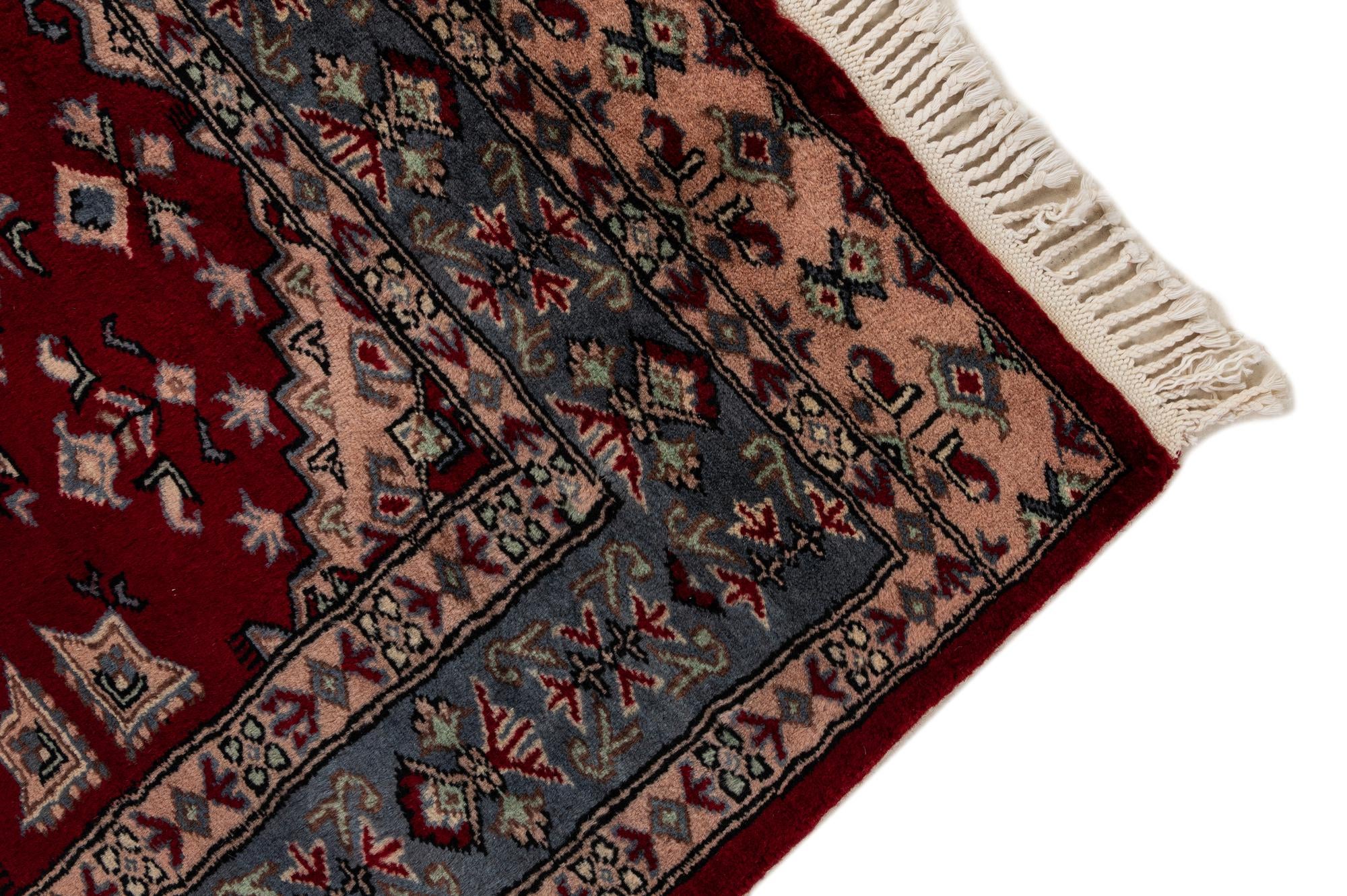 4' 2 x 6' Hand Knotted Bokhara Oriental Wool Rug