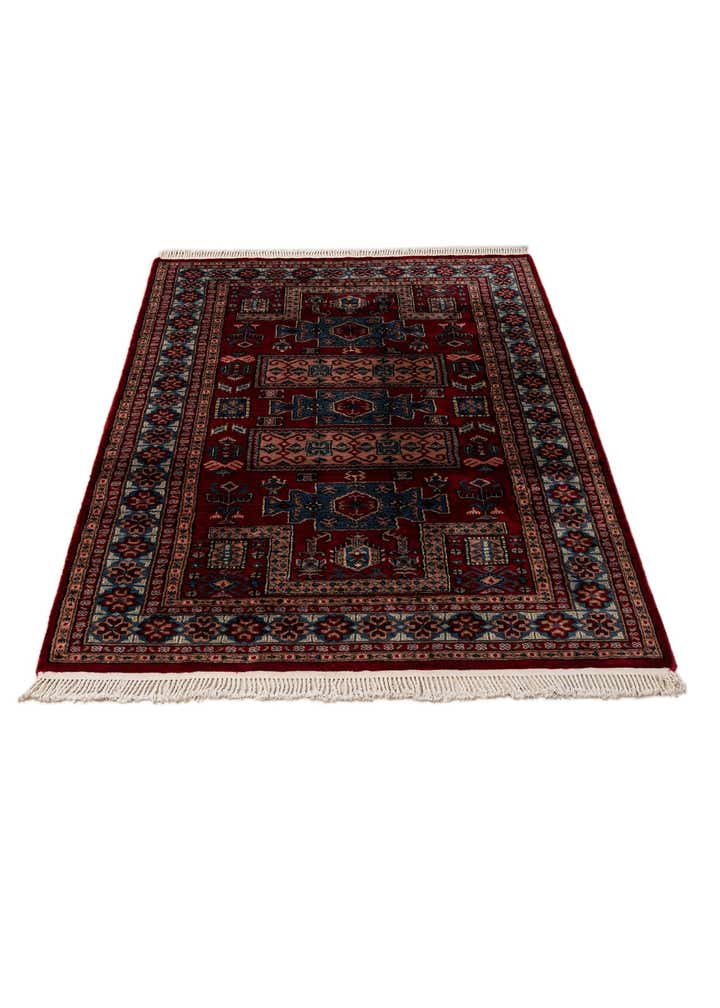 4' 3 x 6' Hand Knotted Bokhara Oriental Wool Rug