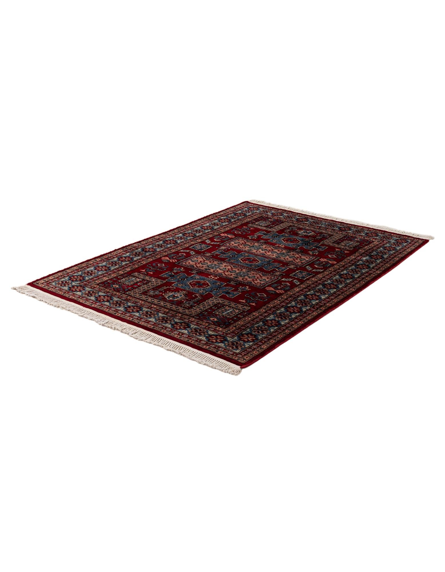 4' 3 x 6' Hand Knotted Bokhara Oriental Wool Rug