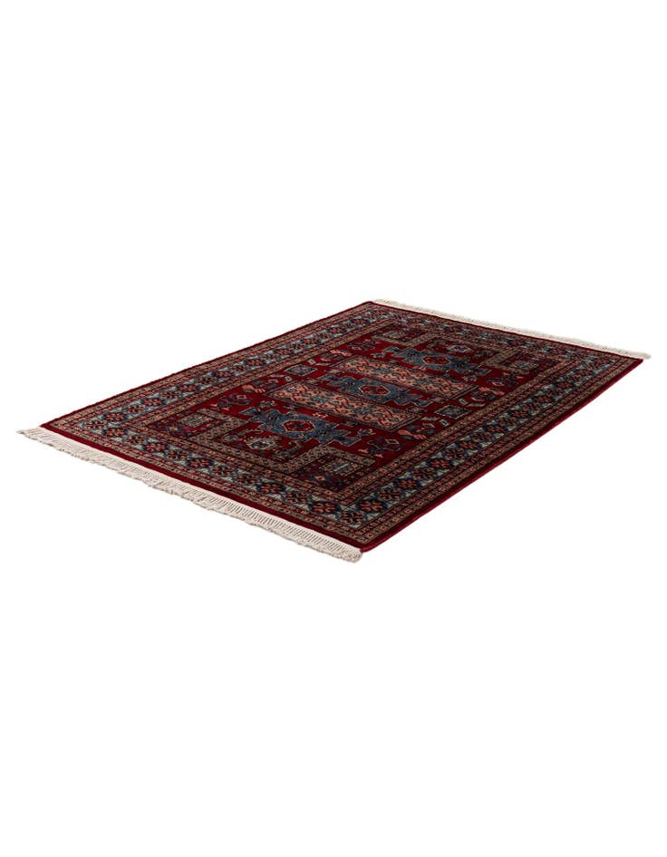 Detail image of 4' 3 x 6' Hand Knotted Bokhara Oriental Wool Rug
