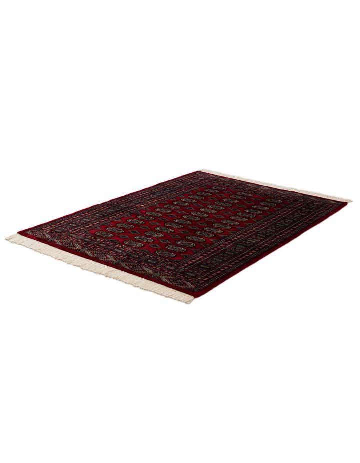 4' 4 x 5' 11 Hand Knotted Bokhara Oriental Wool Rug