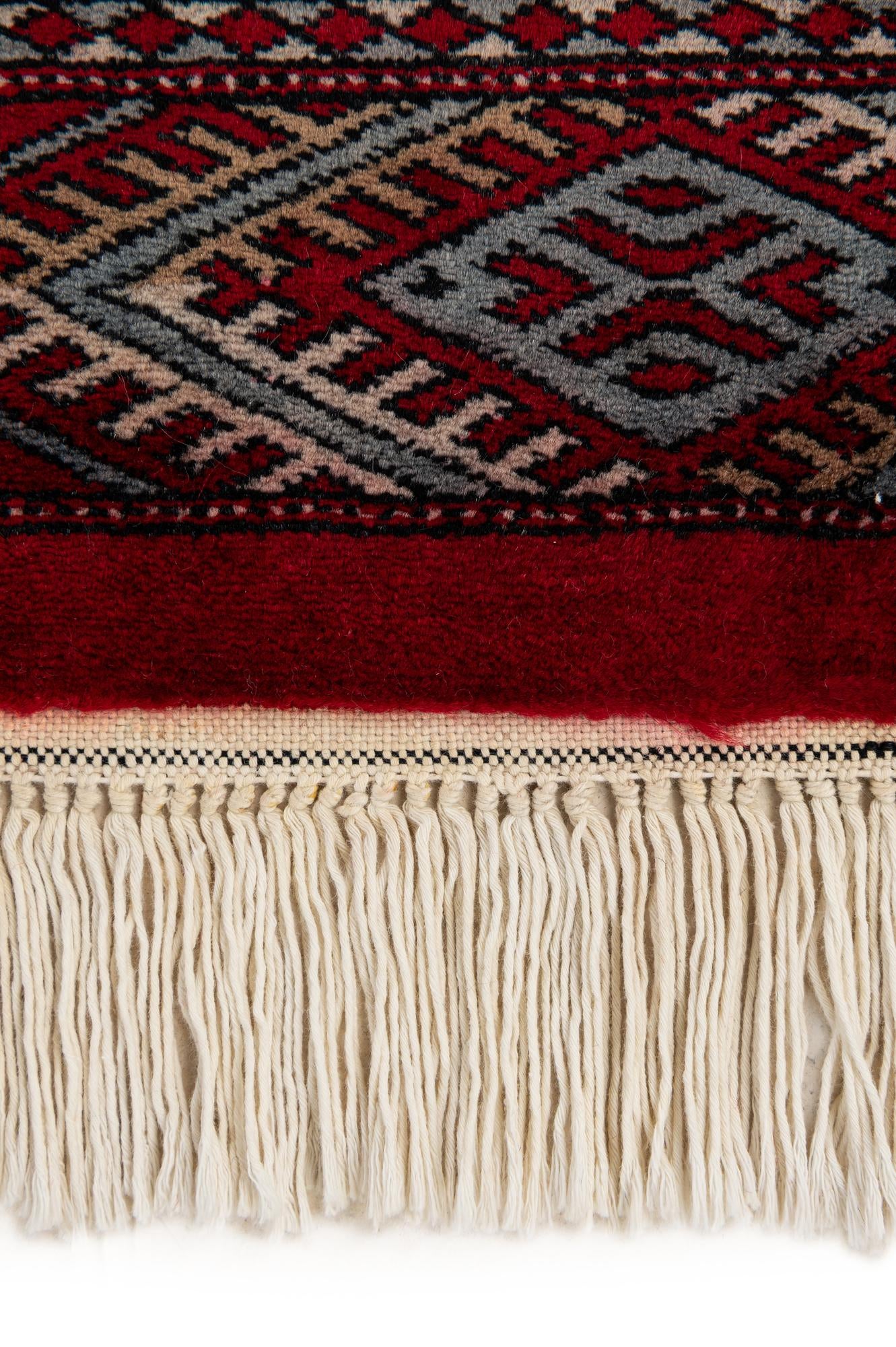 4' 4 x 5' 11 Hand Knotted Bokhara Oriental Wool Rug