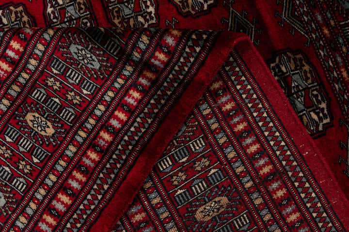 4' 4 x 5' 11 Hand Knotted Bokhara Oriental Wool Rug