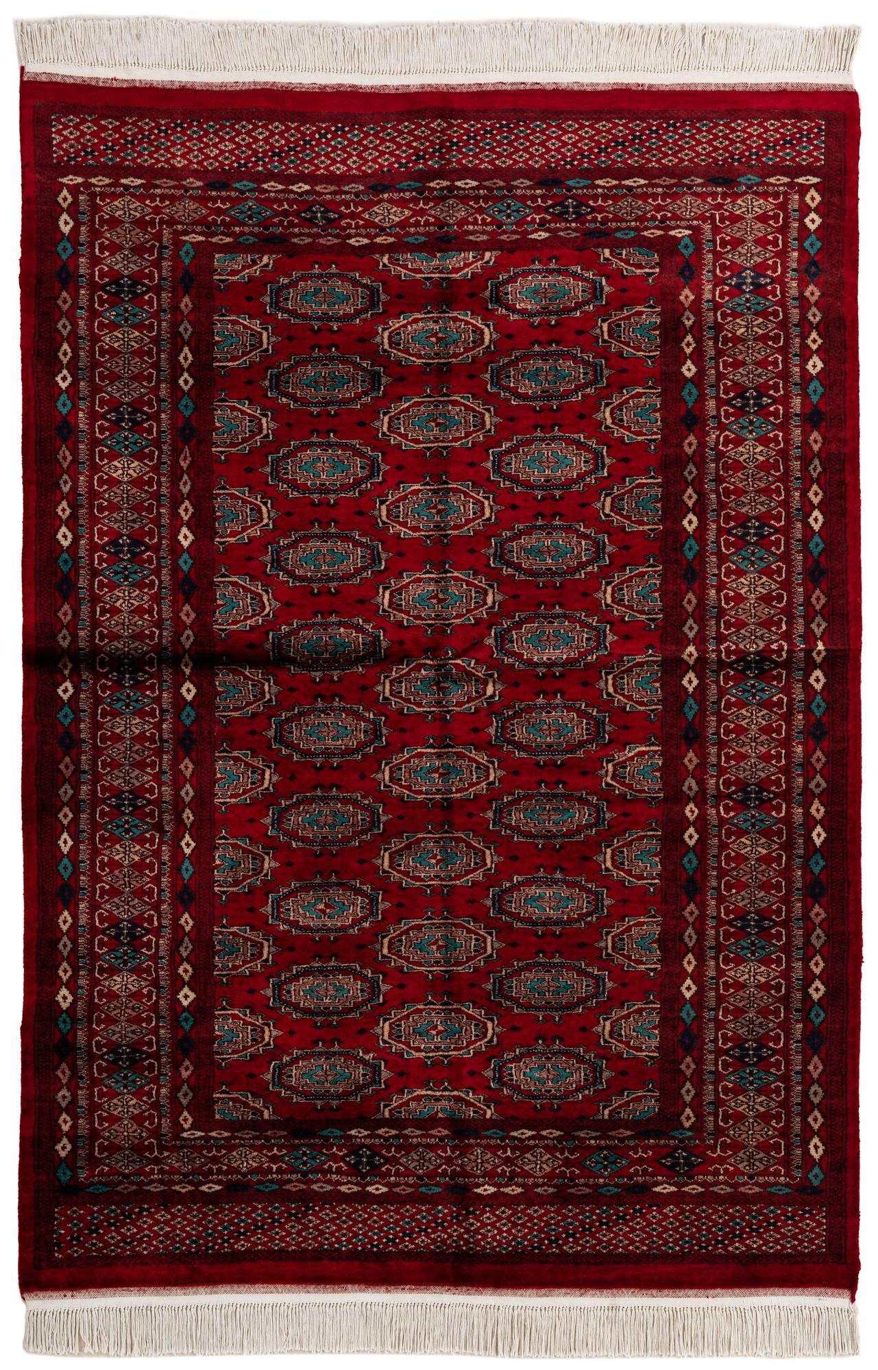 125cm x 185cm Hand Knotted Bokhara Oriental Wool Rug