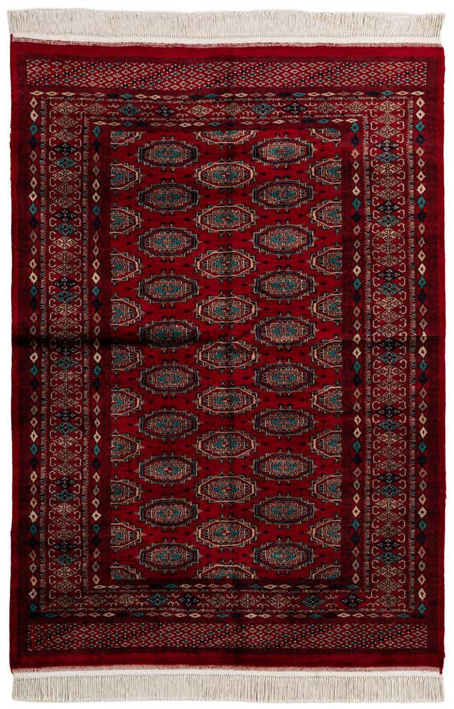 125cm x 185cm anudado a mano Bokhara Alfombra Oriental Lana