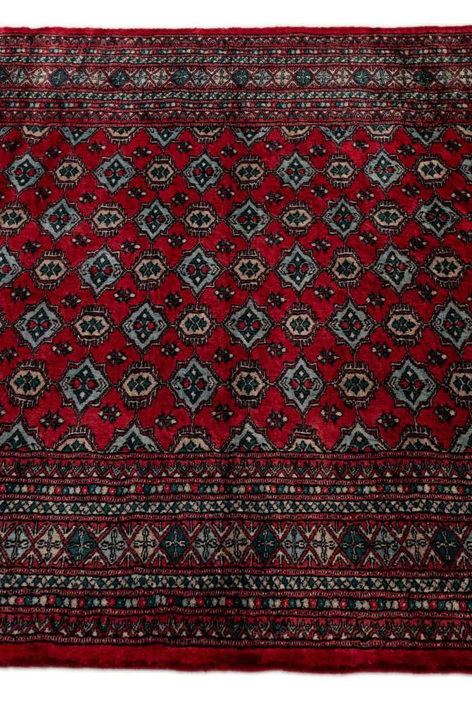 4' 2 x 5' 11 Hand Knotted Bokhara Oriental Wool Rug