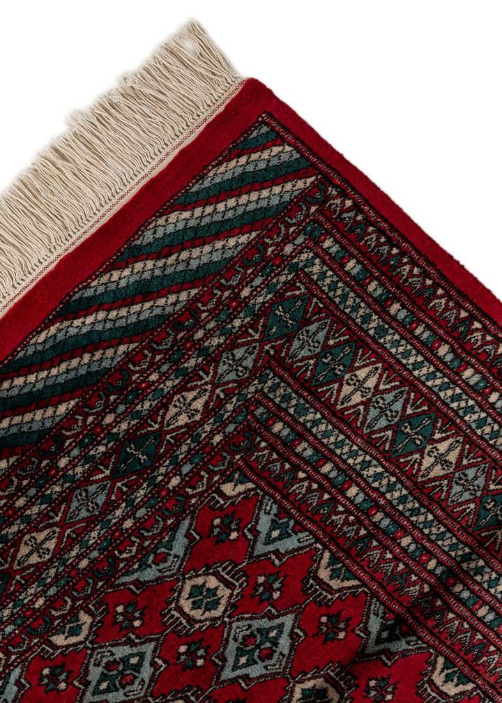 4' 2 x 5' 11 Hand Knotted Bokhara Oriental Wool Rug